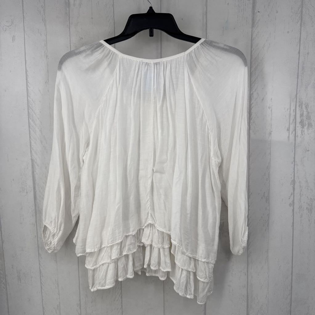 S l/s tiered ruffle top