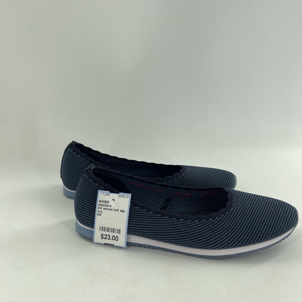 8.5 woven knit slip-ons