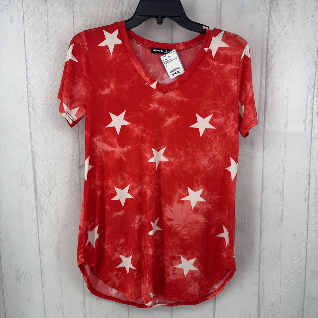 S s/s star print top