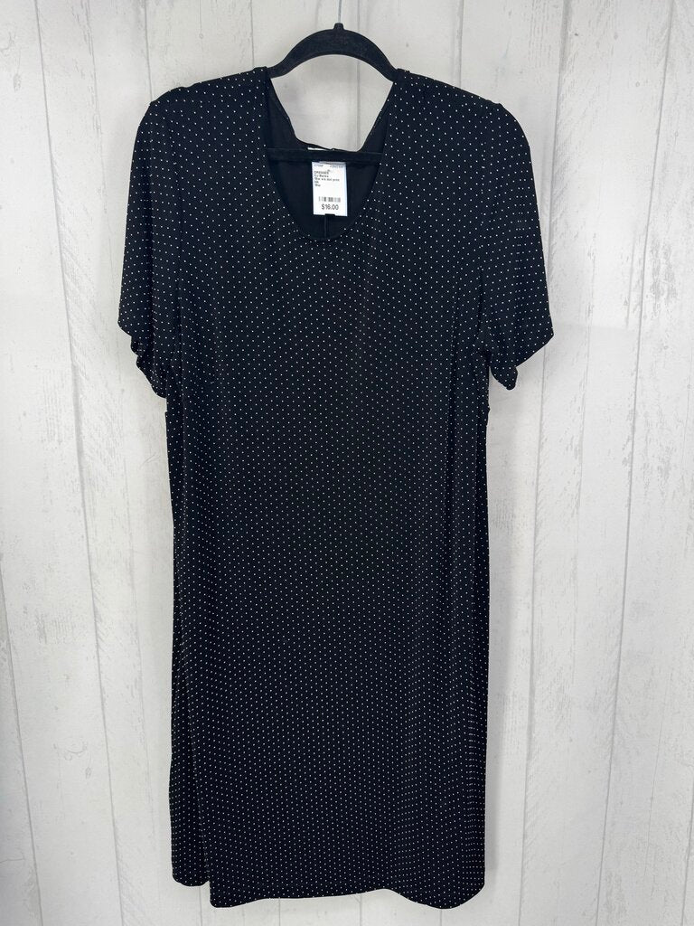 18w s/s dot print dress