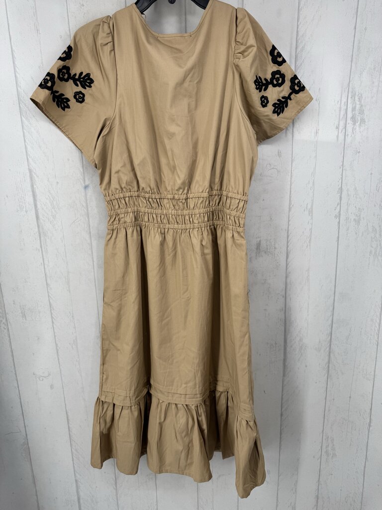 S s/s embroidered dress