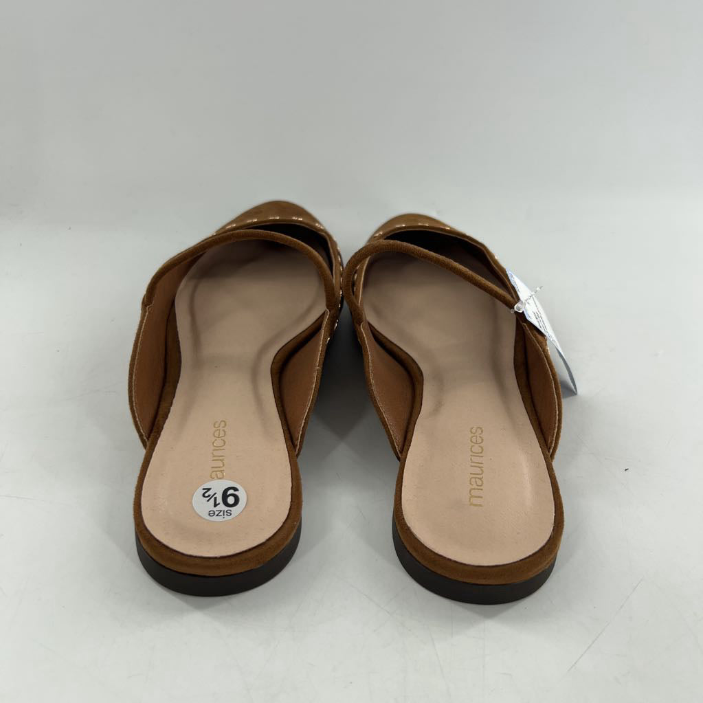 9.5 suede grommet mule flats