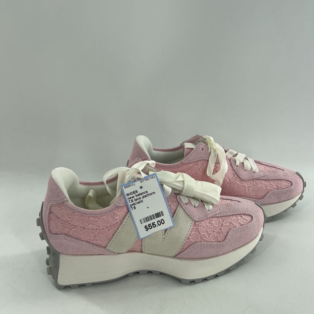 7.5 lace platform lace-up sneaker