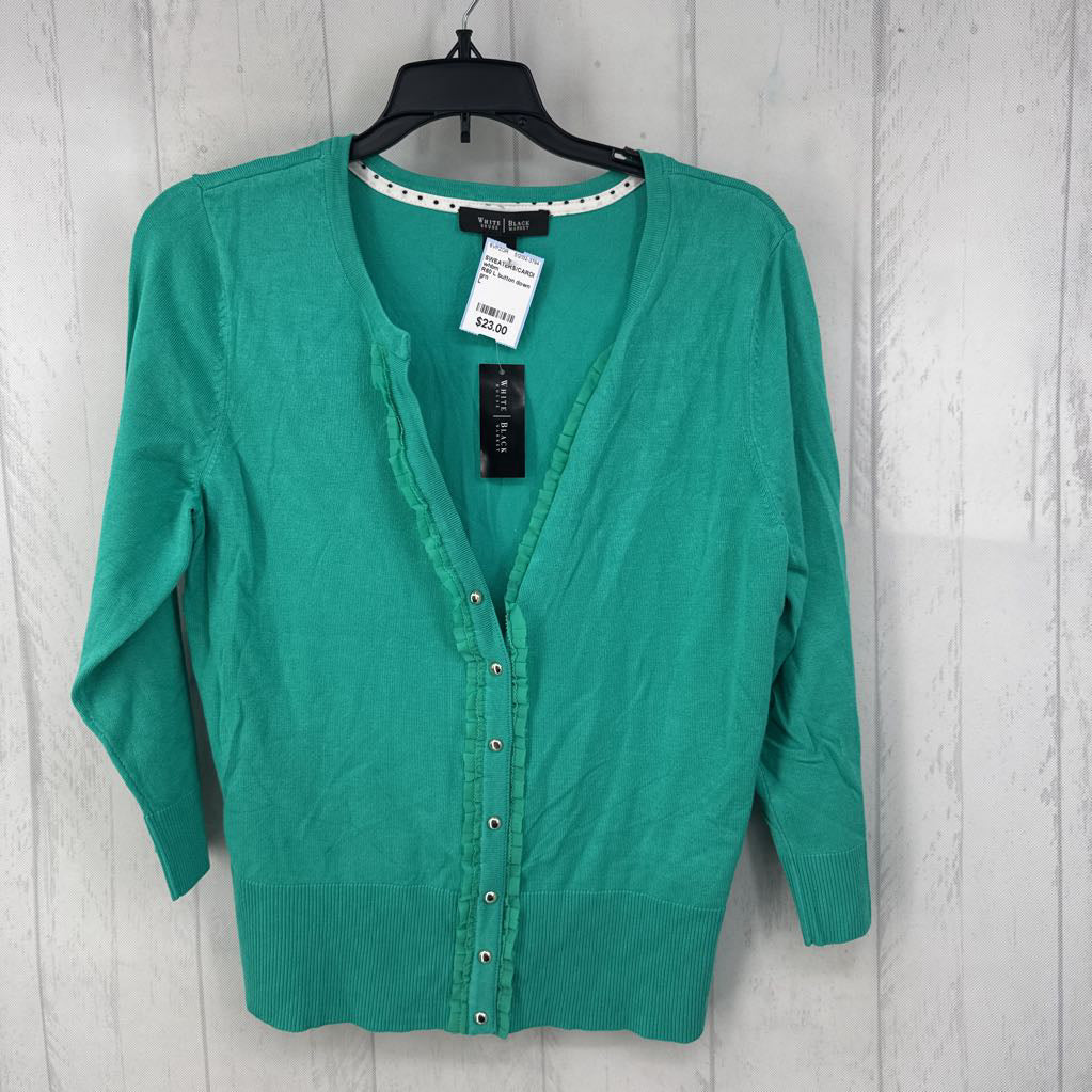 R60 L button down 3/4 slv cardi