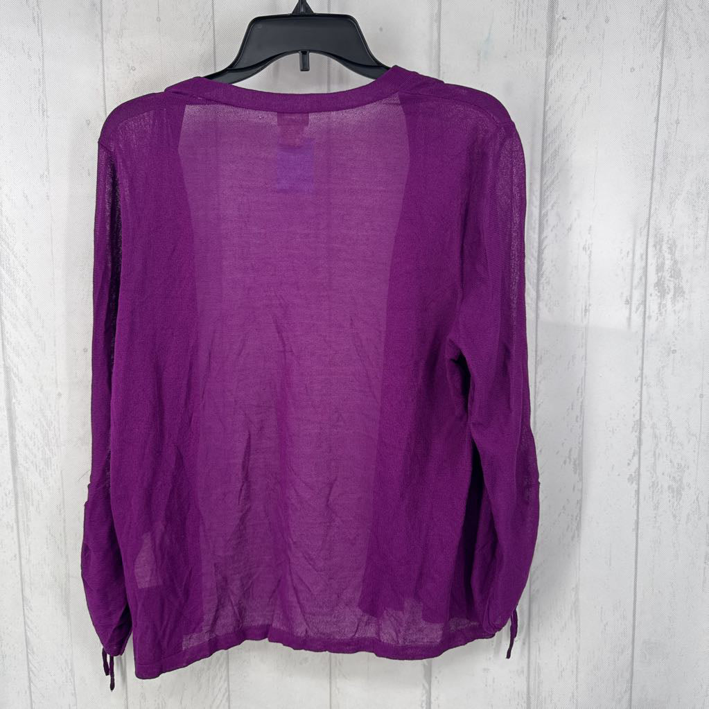 R69 L ruched slv cardi
