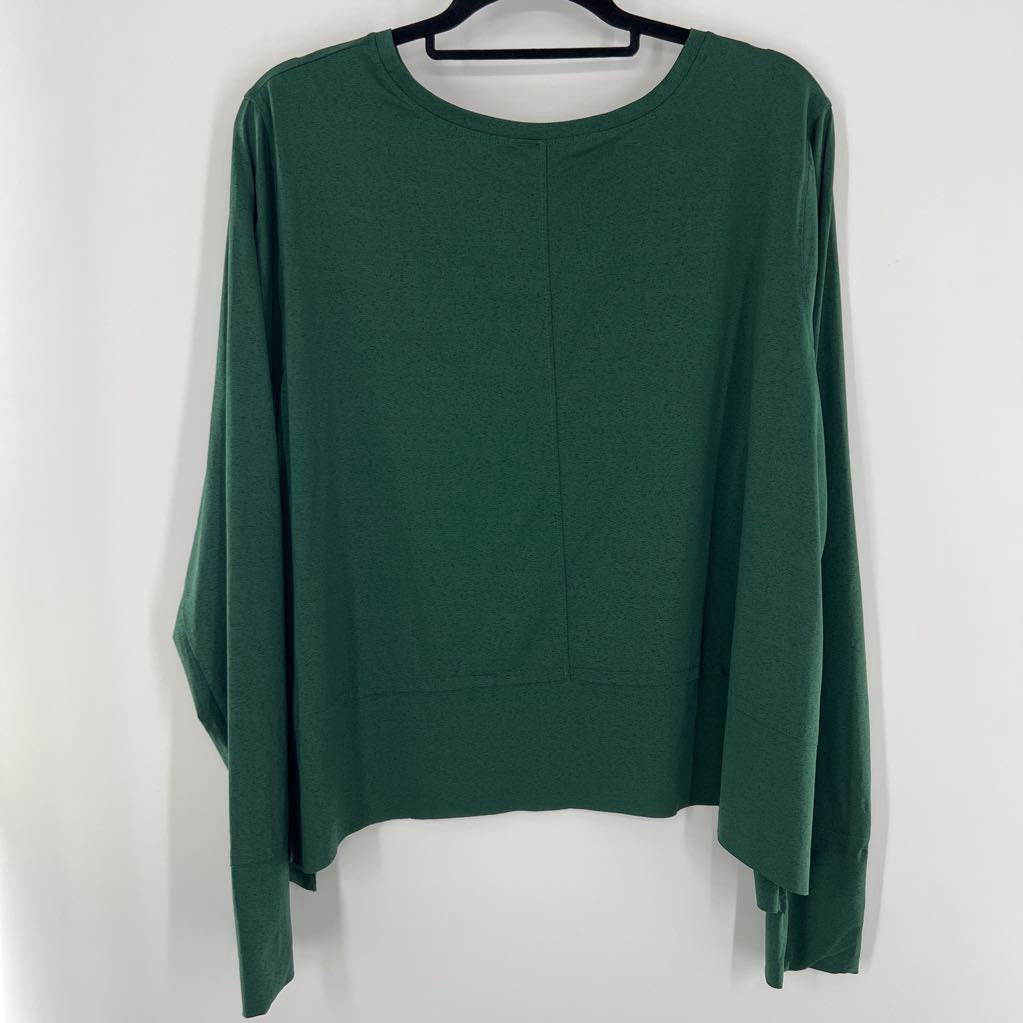 2x l/s hi-low crop top