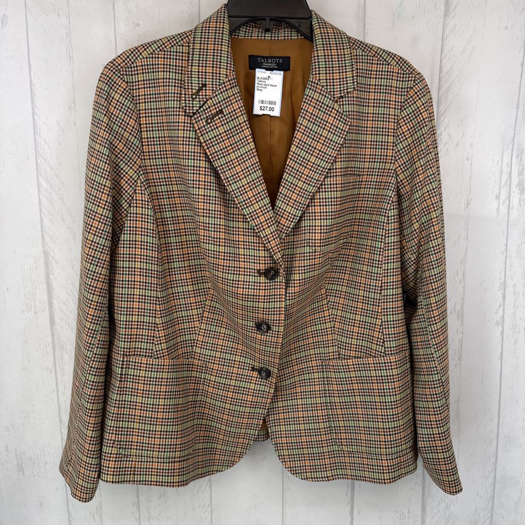 16wp plaid blazer