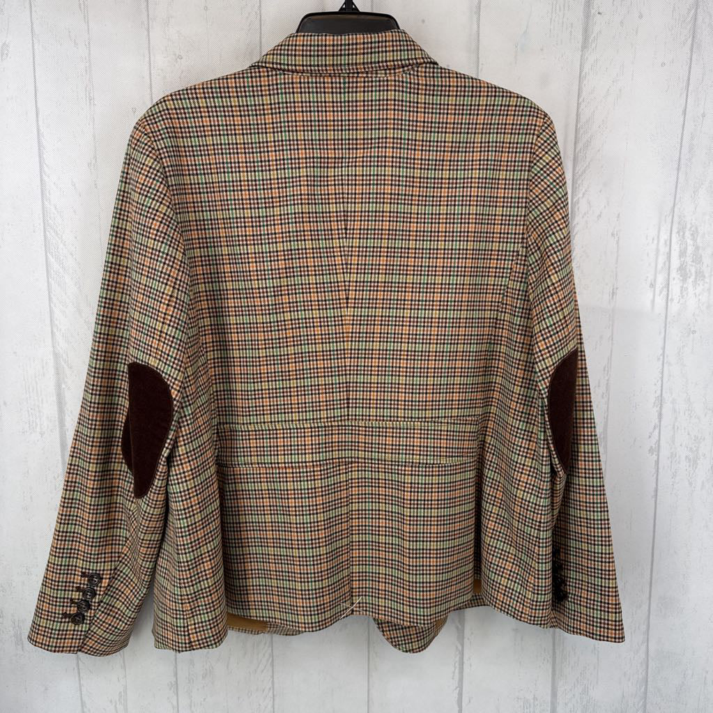 16wp plaid blazer