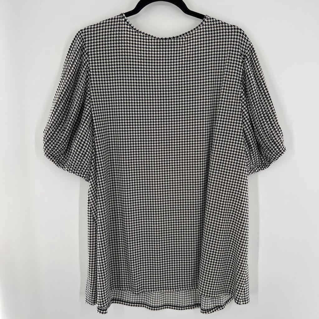 22/24 s/s houndstooth top