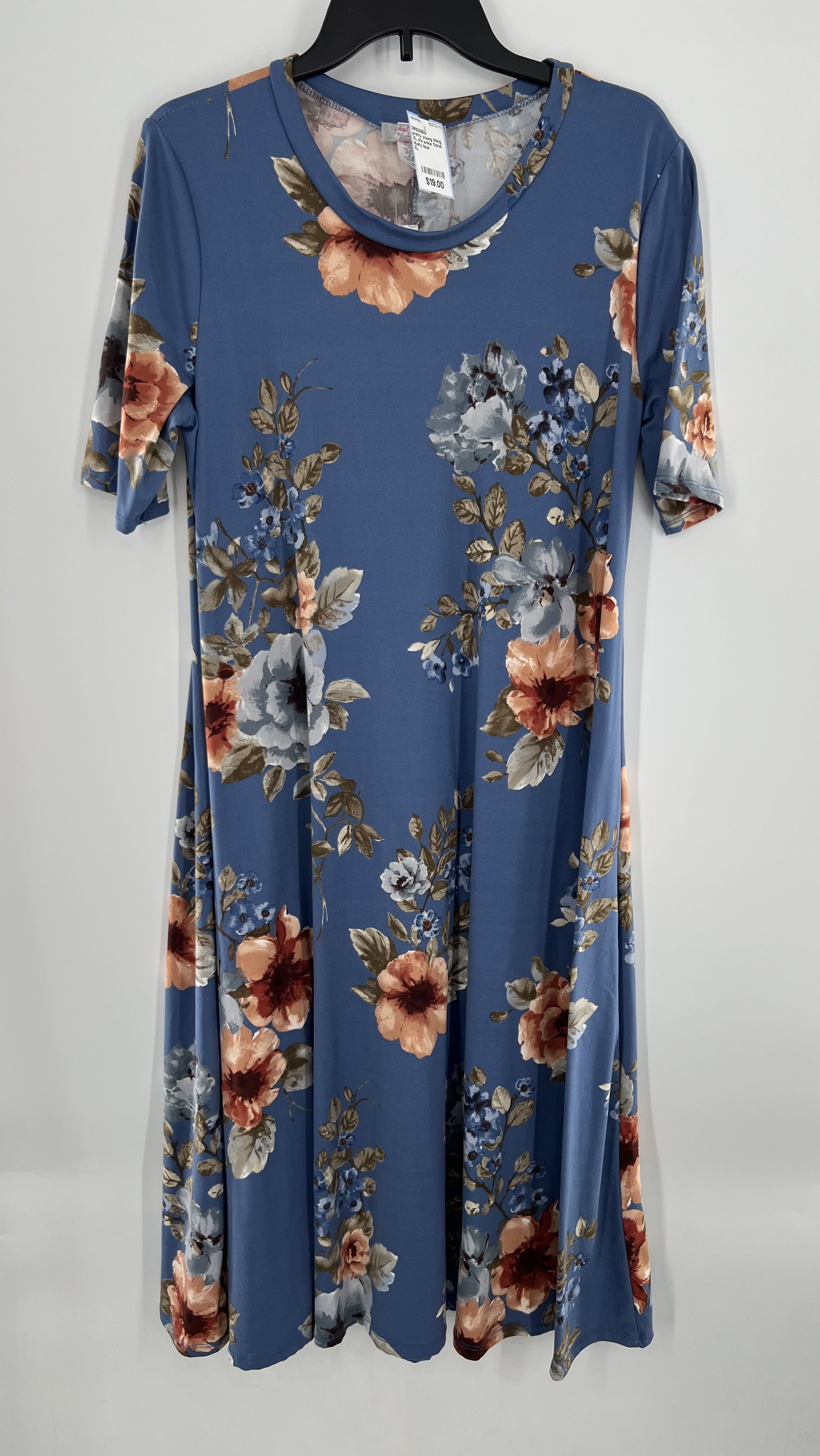 XL s/s a-line floral dress