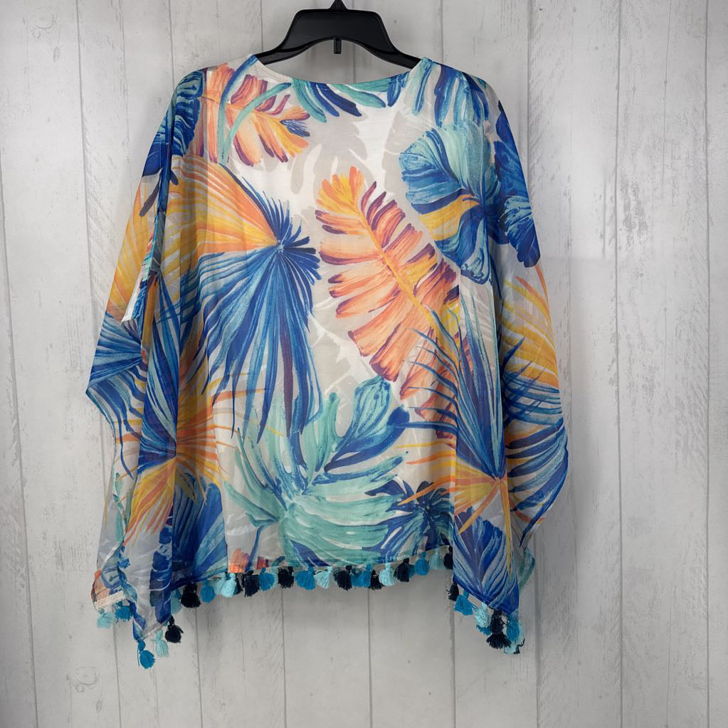 R70 XL palm print tassel top