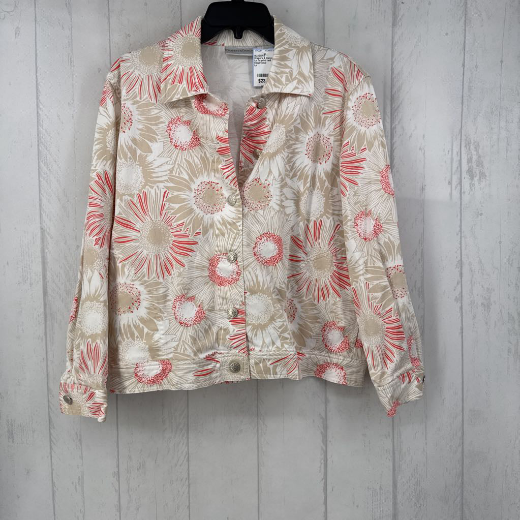 Lp flo print twill jacket