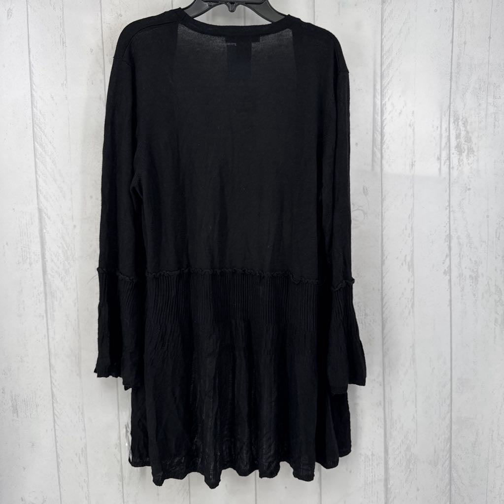 L 3/4 slv open cardigan