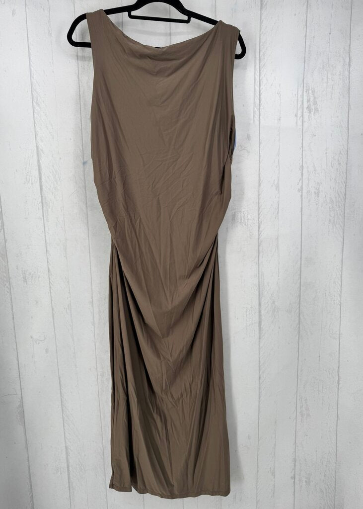 XXL draped ruched sides slvls dress