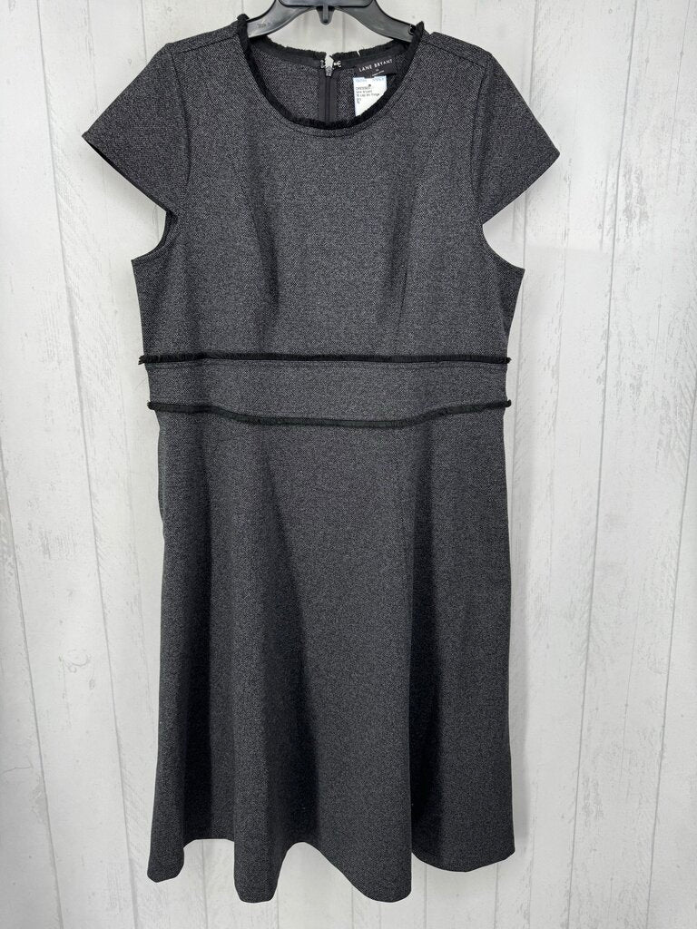 16 cap slv fringe detail dress