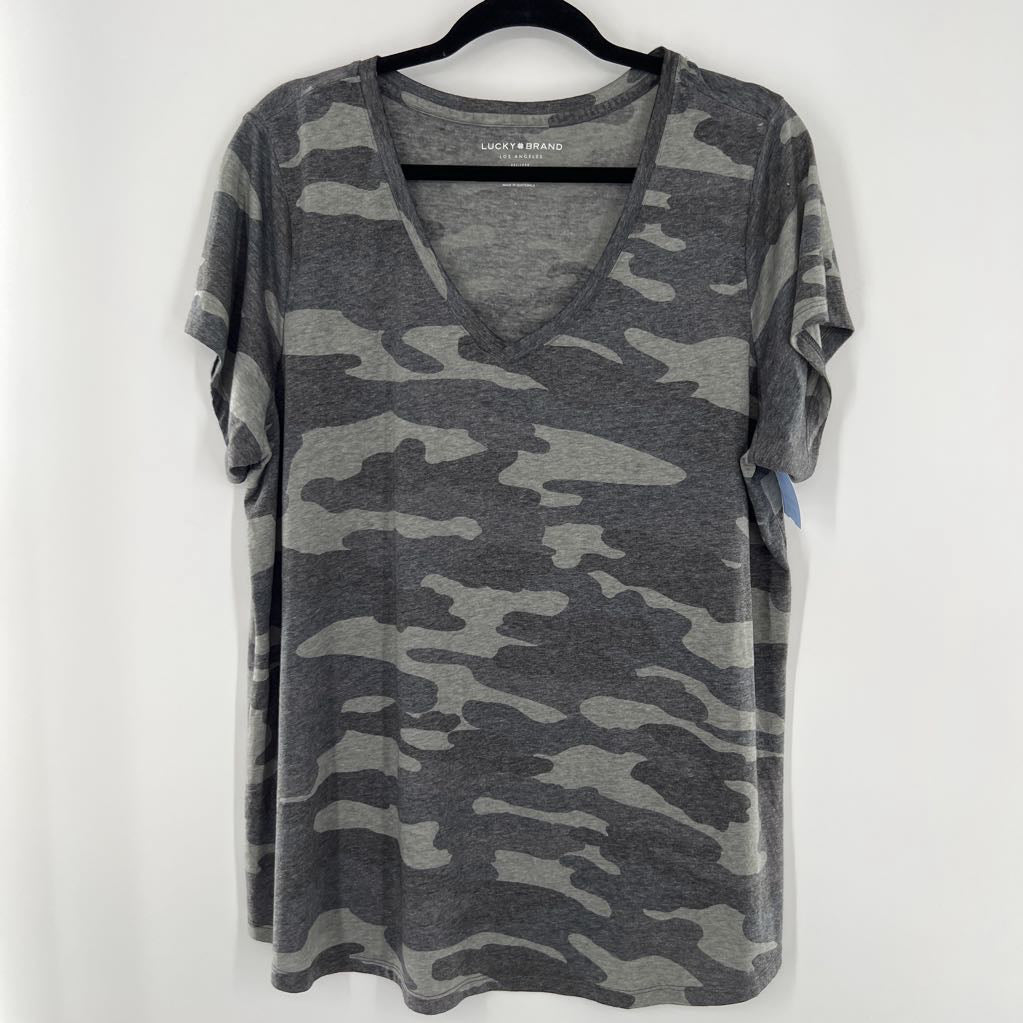 2X camo print s/s tee