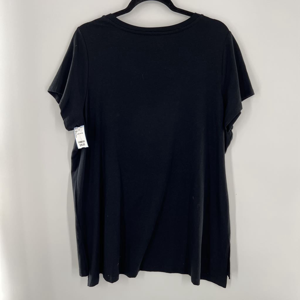 1X v-neck s/s tee