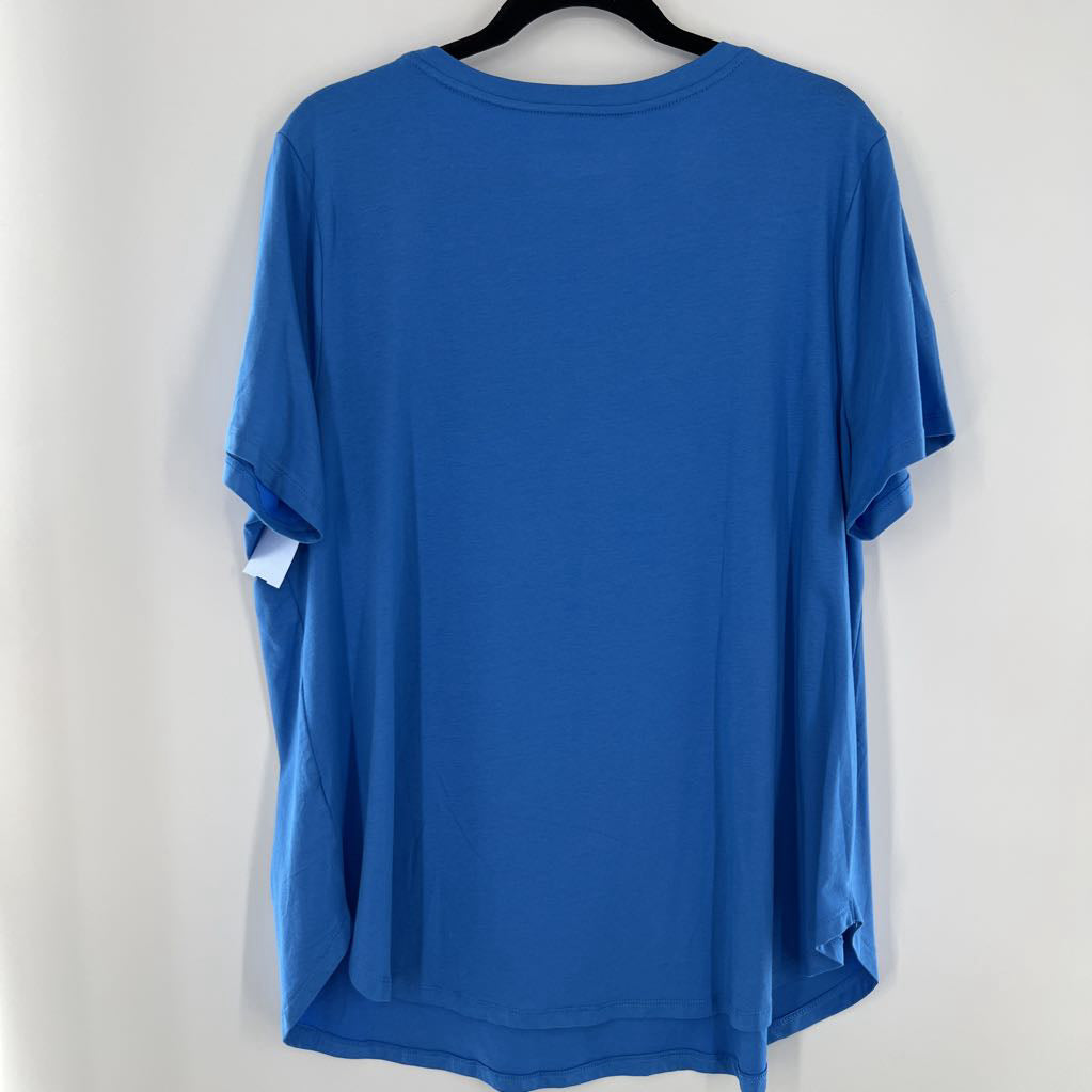 1X scoop neck s/s tee