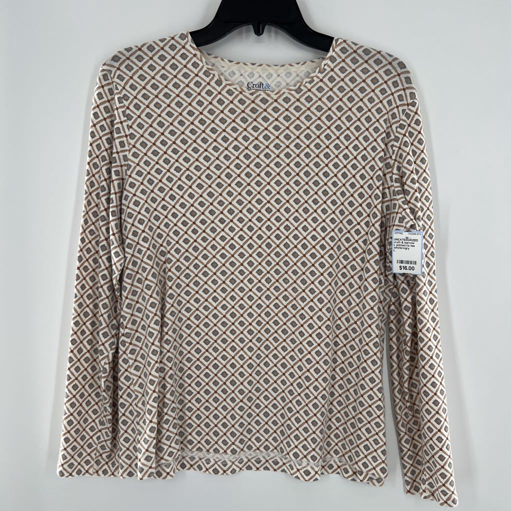 L printed l/s tee
