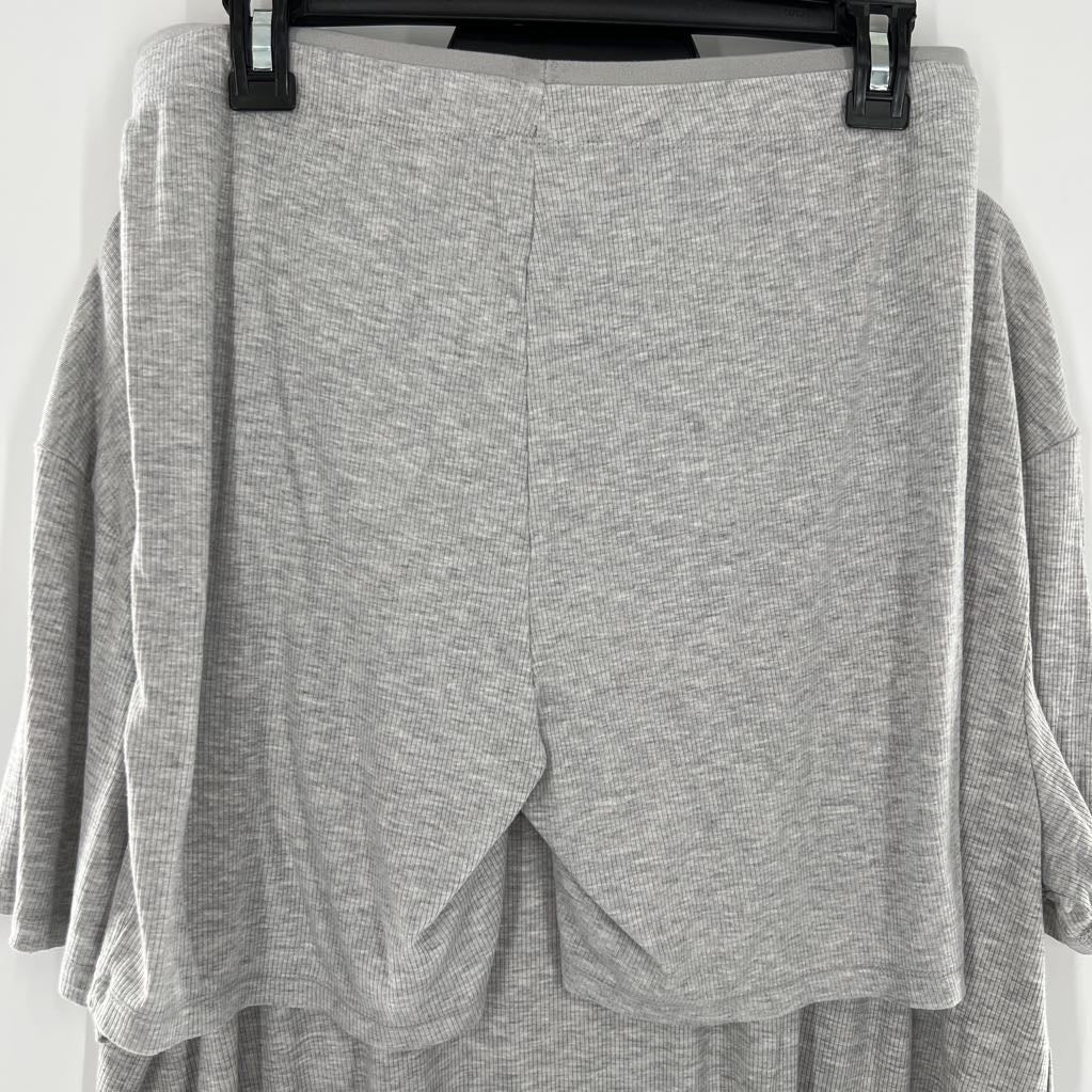 XL 2pc ribbed tee & shorts set