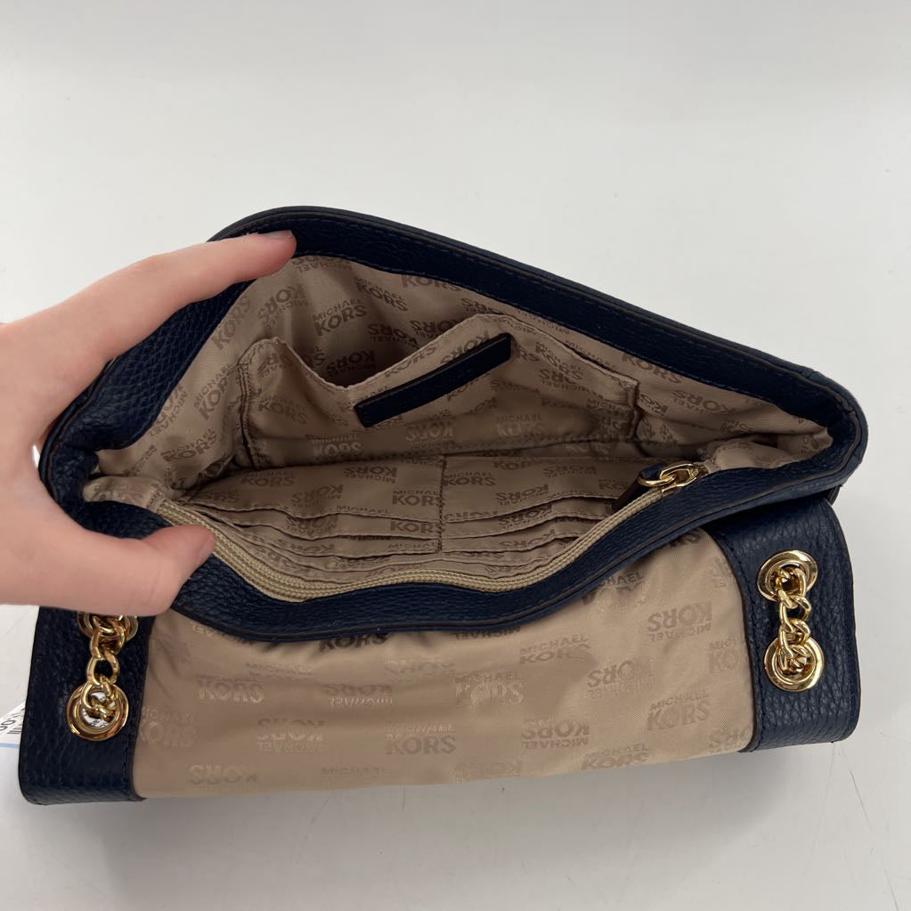 chain strap pebbled flap shoulder bag