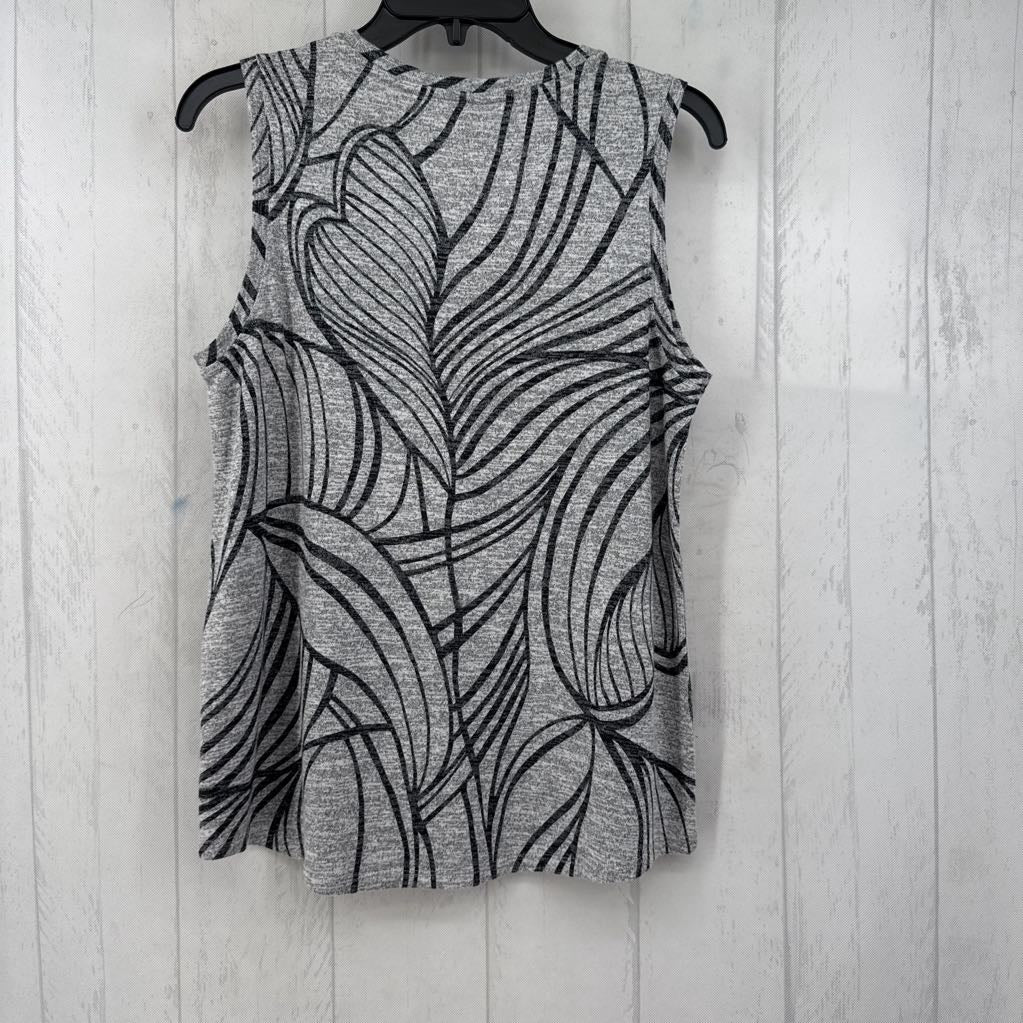 M printed round neck tank