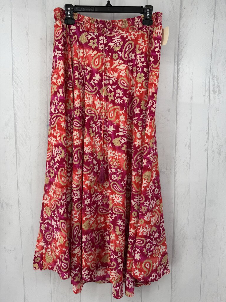 R68 L flo print maxi skirt