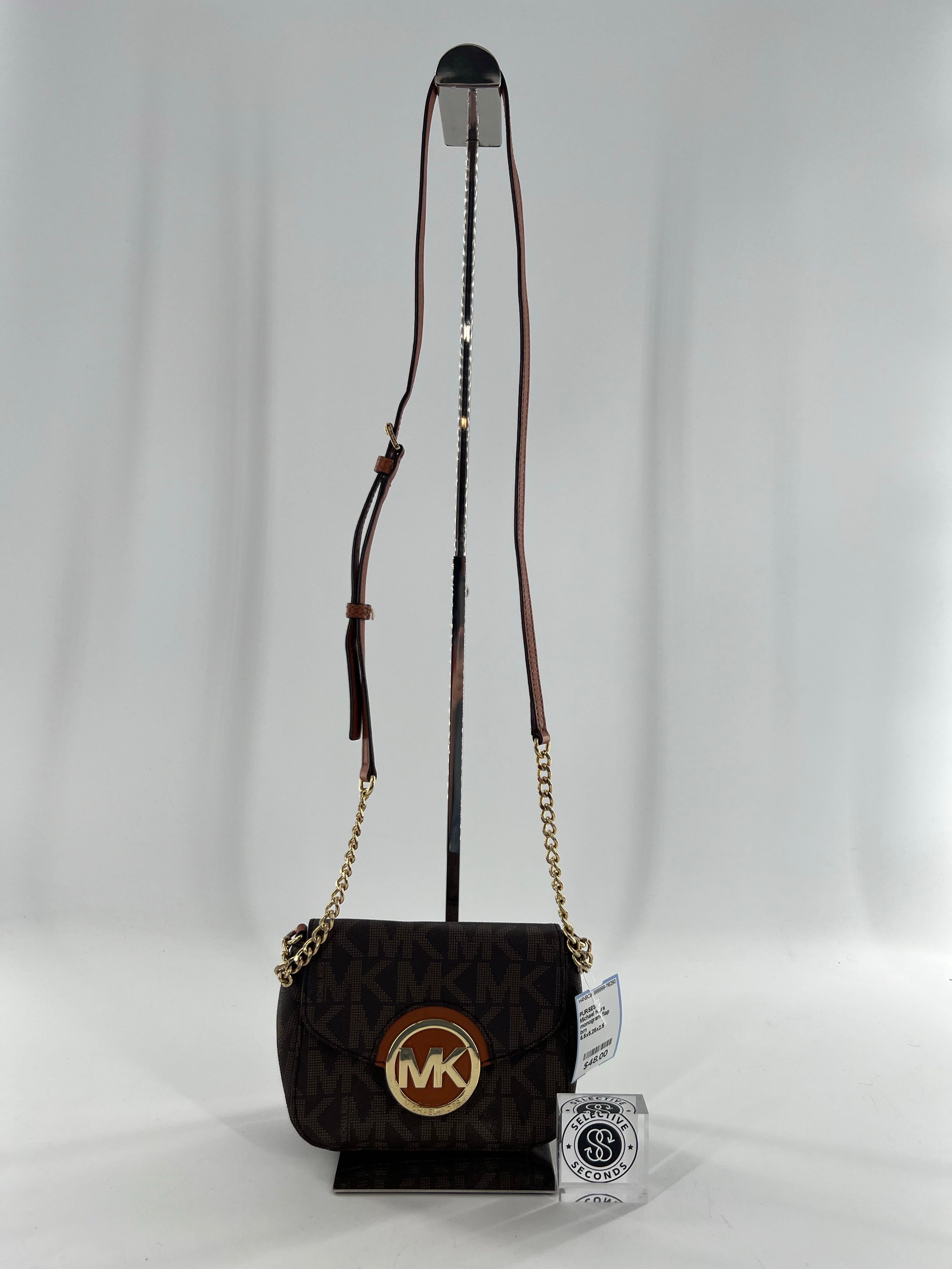monogram flap chain strap crossbody