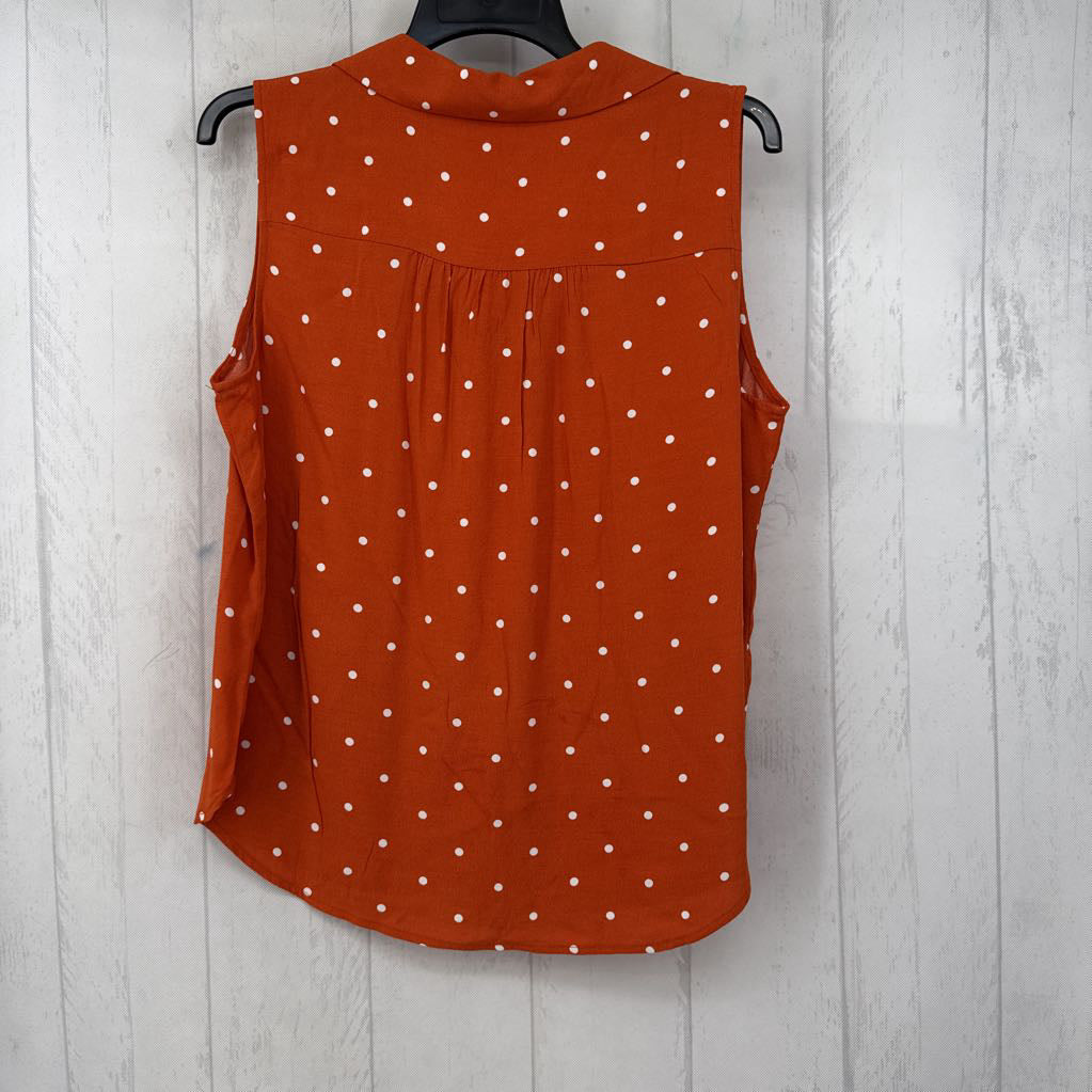 R55 M polka dot split neck tank