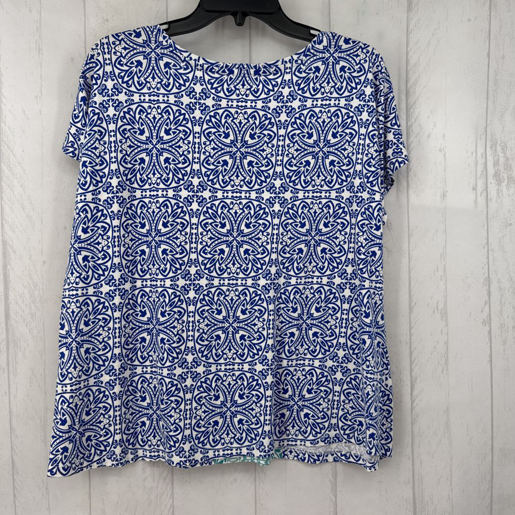 L medallion print s/s tee