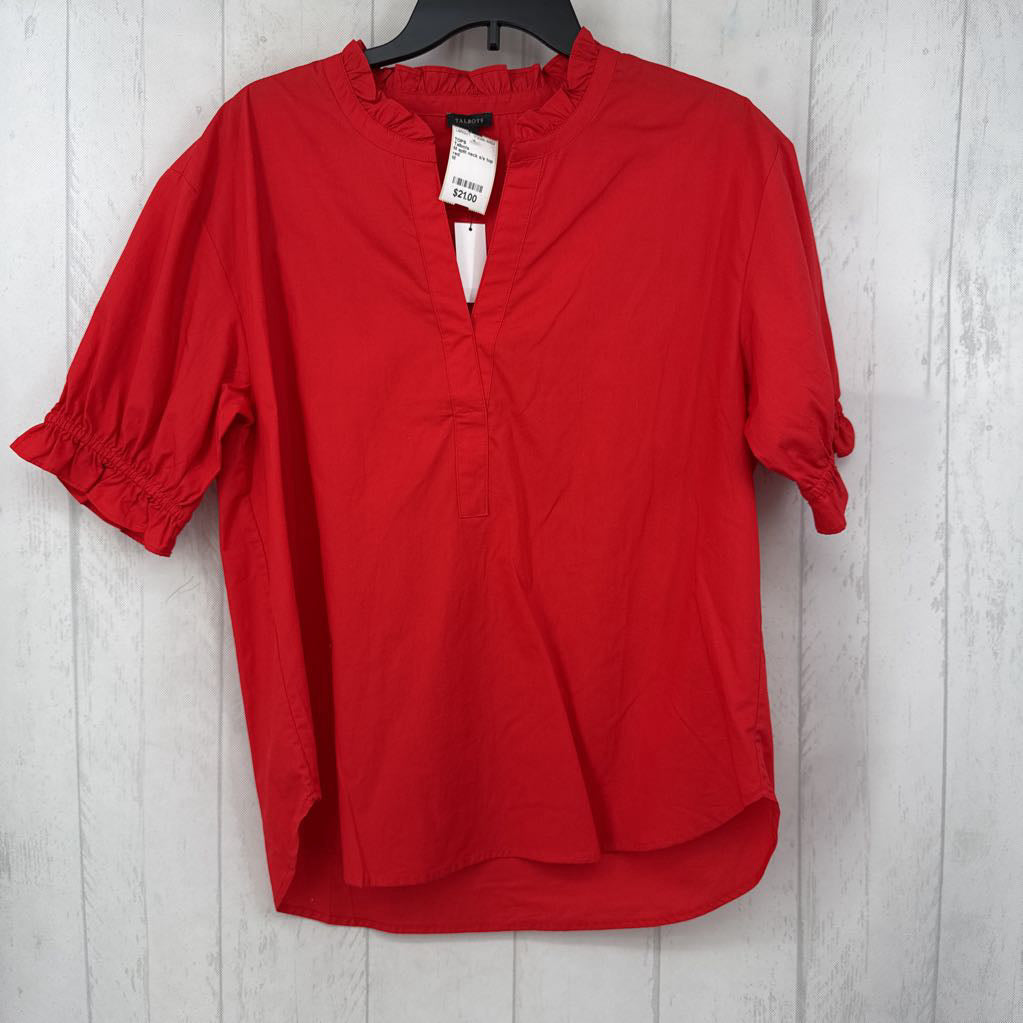 M split neck s/s top