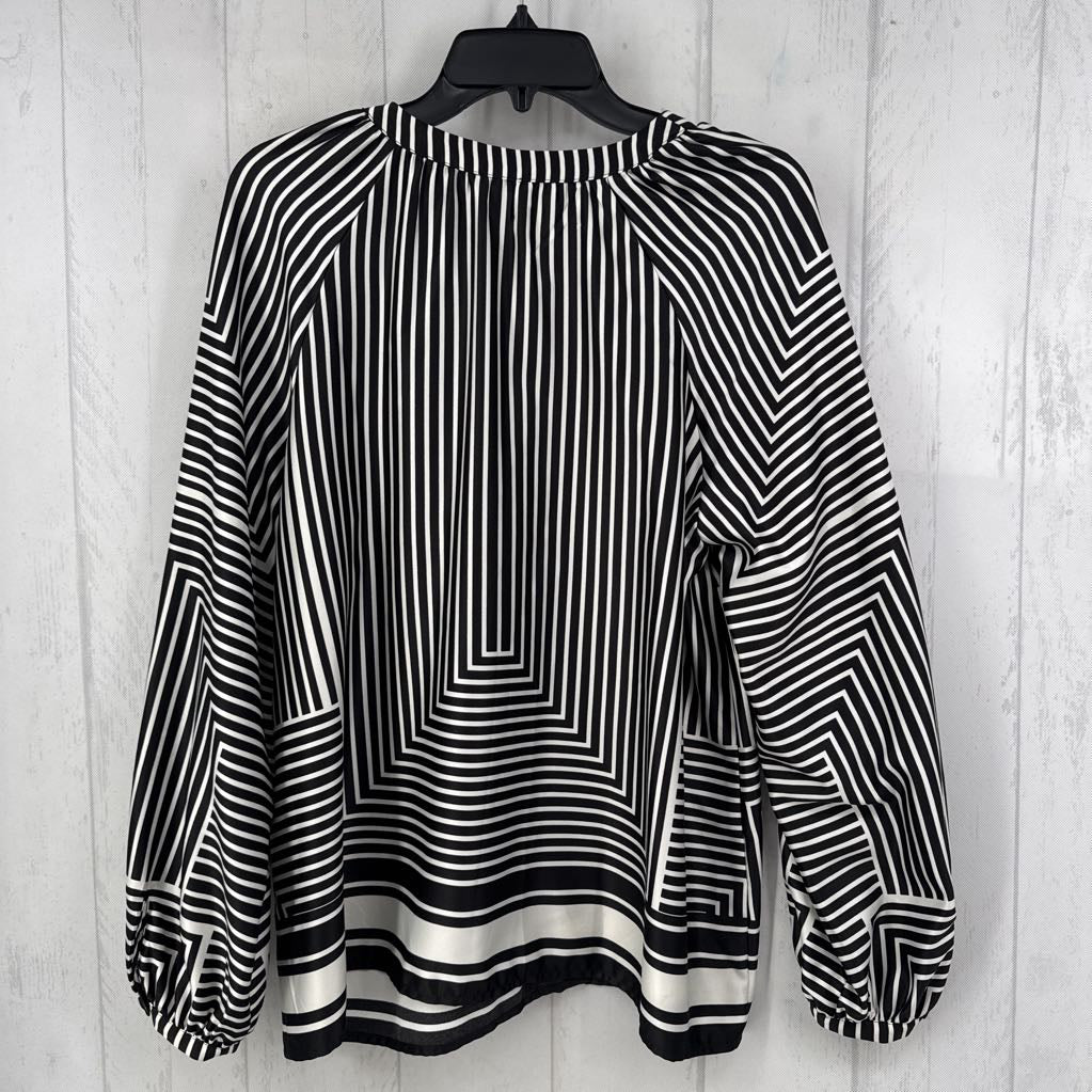R70 L striped button down l/s top