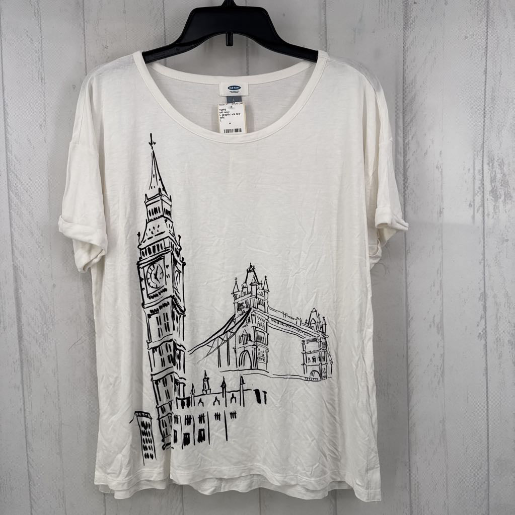 L graphic s/s tee-