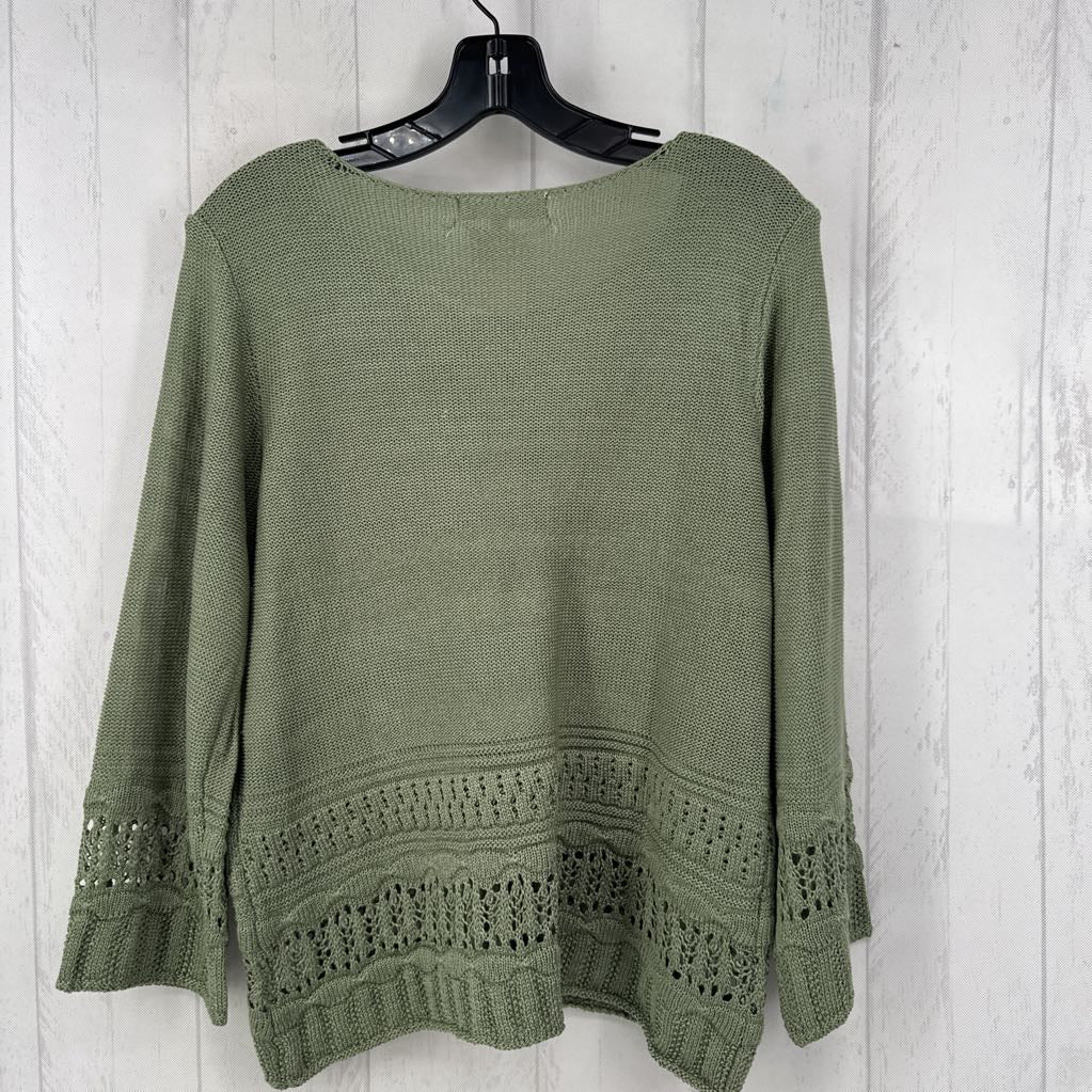 L 3/4 slv sweater