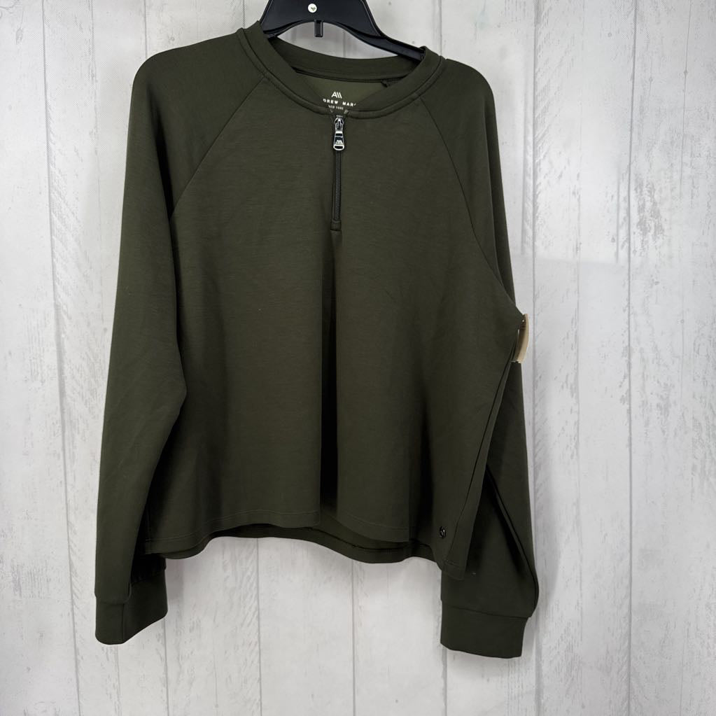 XL quarter zip l/s top