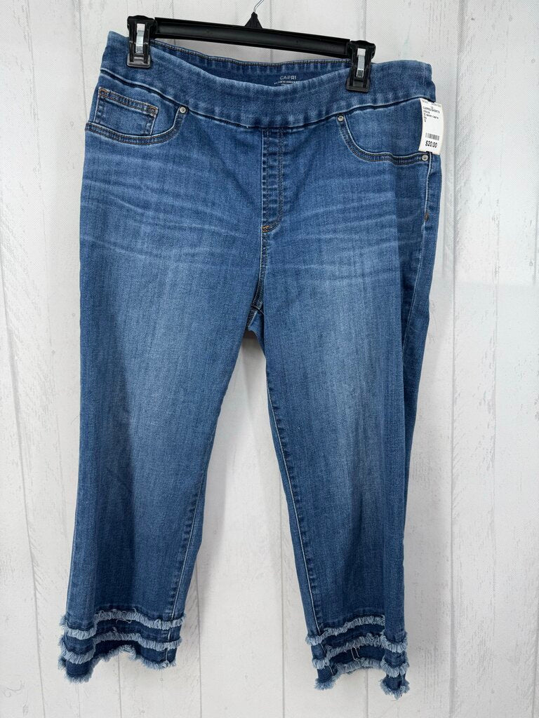12 denim capris