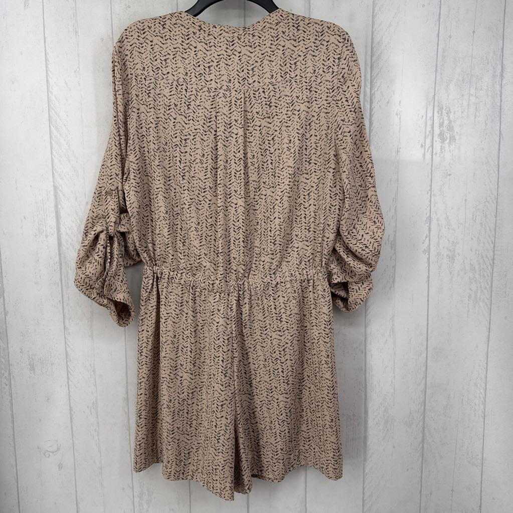 M printed 3/4 slv romper