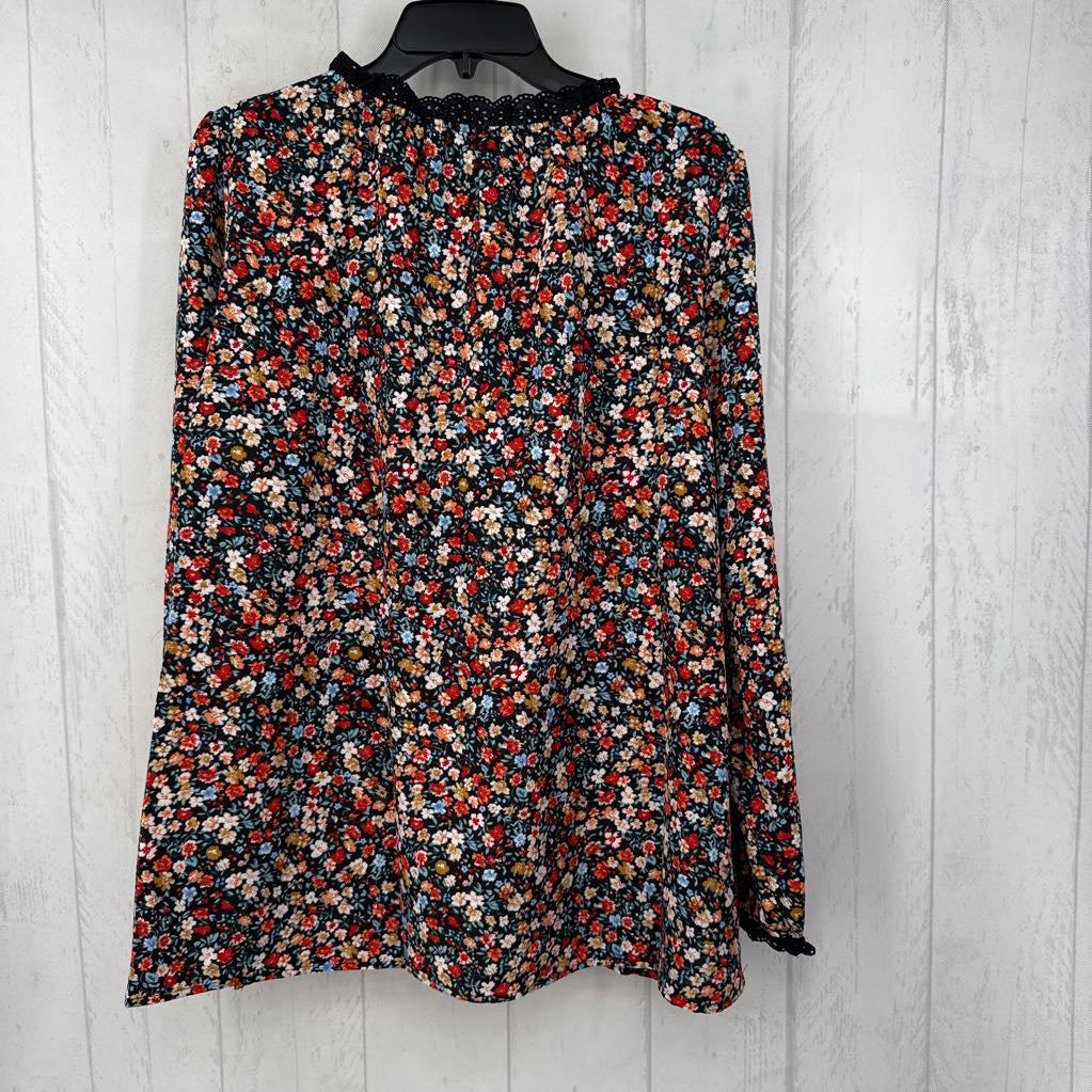 14/16 flo print l/s top