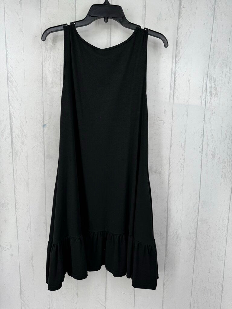 L ruffle hem slvls dress