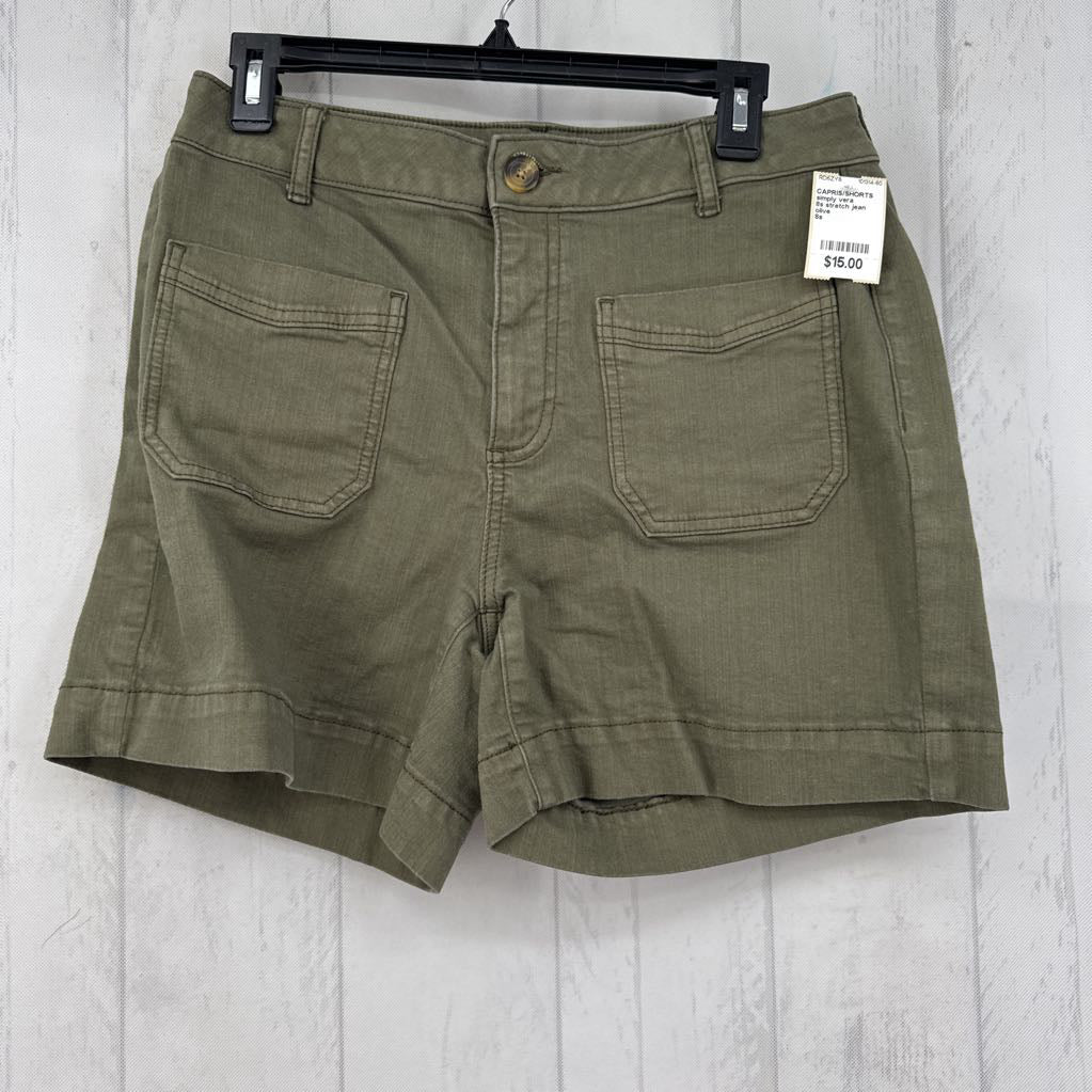 8s stretch jean shorts