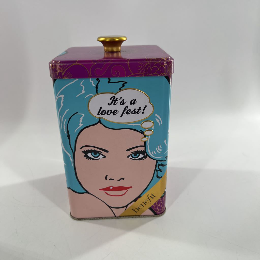 2pc vintage benefit cosmetics tins