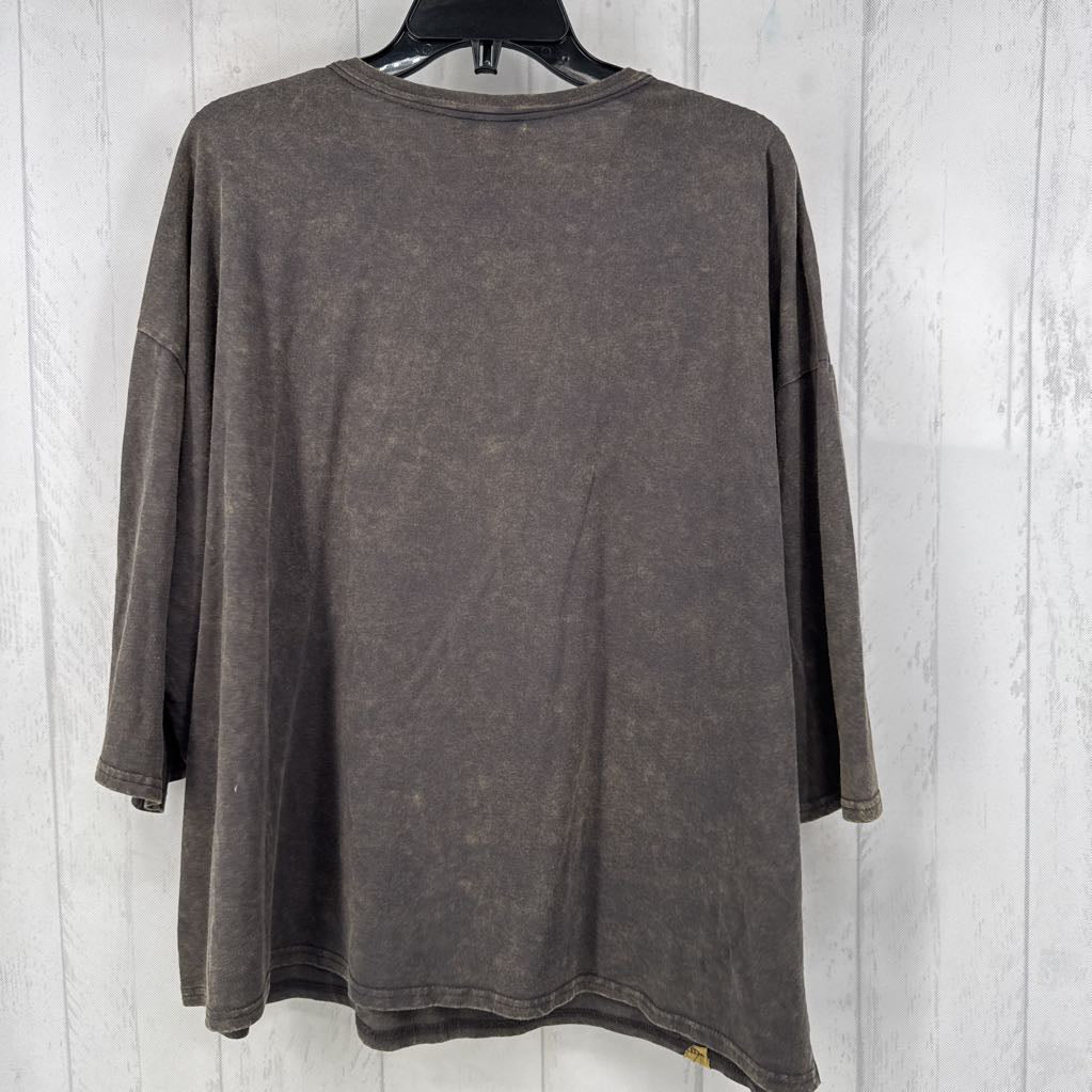 Floral Starburst Patchwork Mineral Wash T-shirt