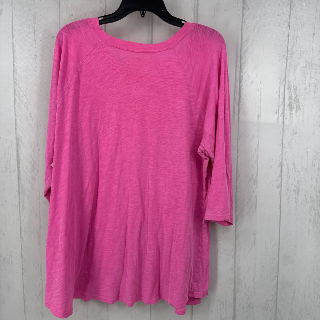 Classic Fit Raglan Elbow Length Sleeve Top