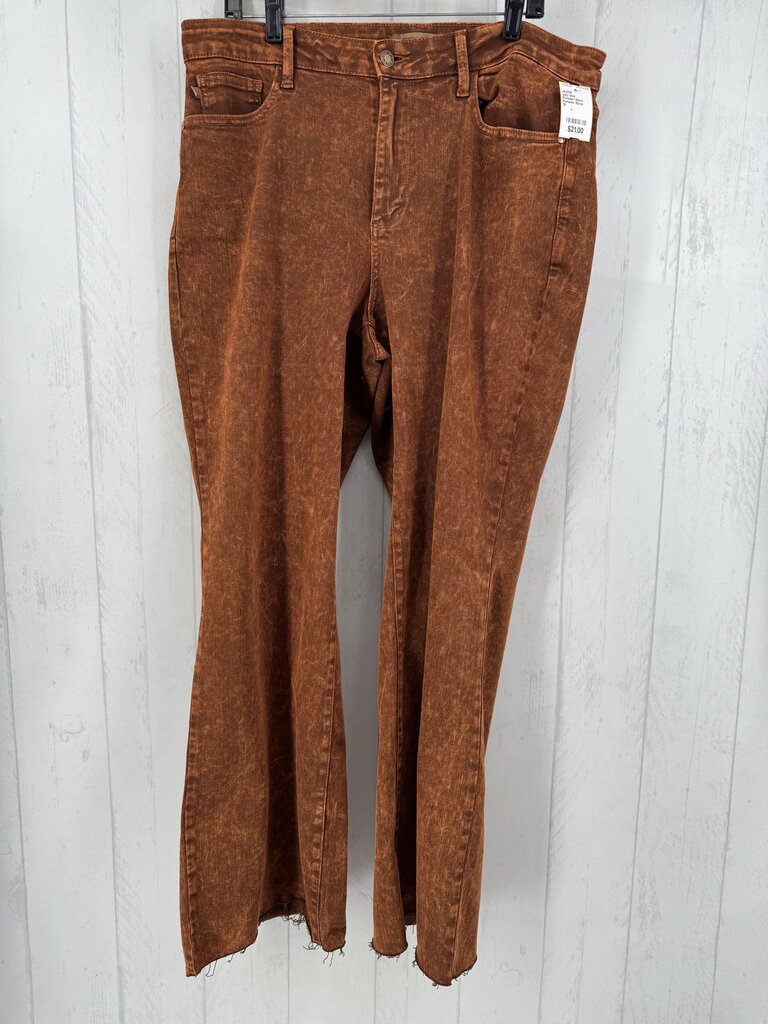 Pumpkin Spice Wide Leg Jeans