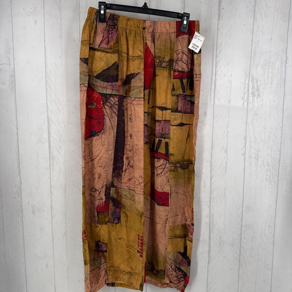 Pattern Wide Leg Pant
