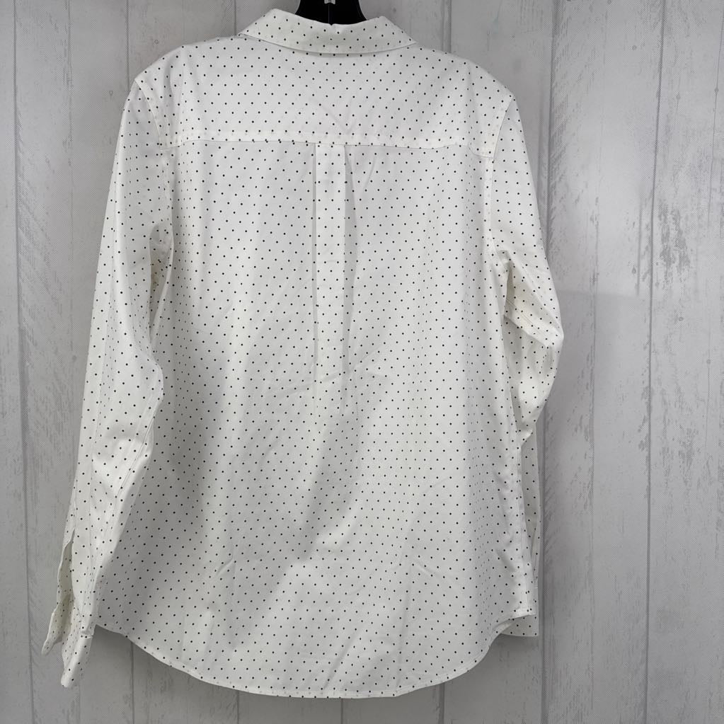 Wrinkle Free Polka Dot Button Up l/s