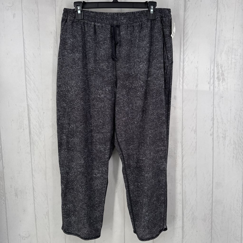 Heathered Black On the Fly Drawstring Pants