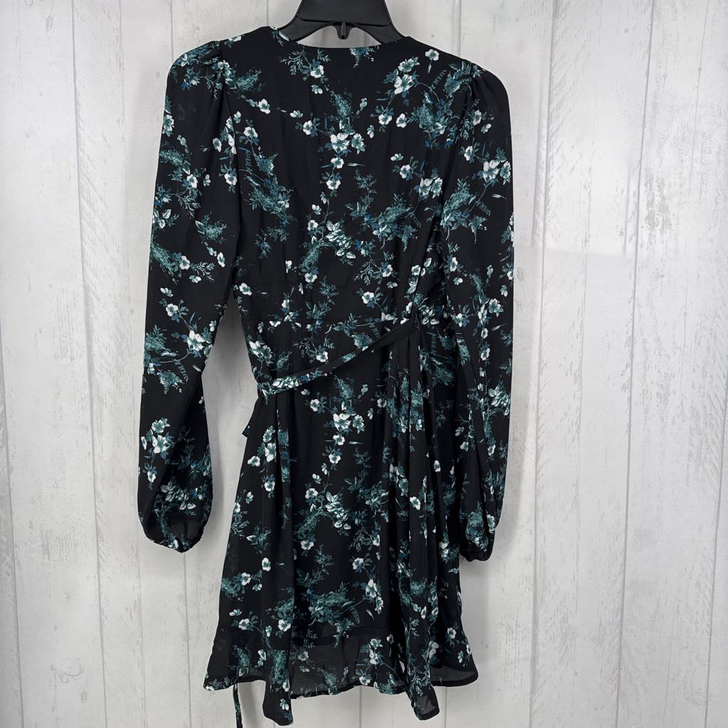 Floral Wrap Front Dress