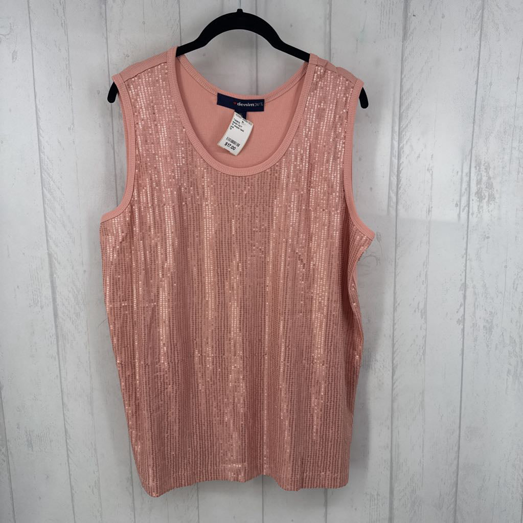 1X sequin tank