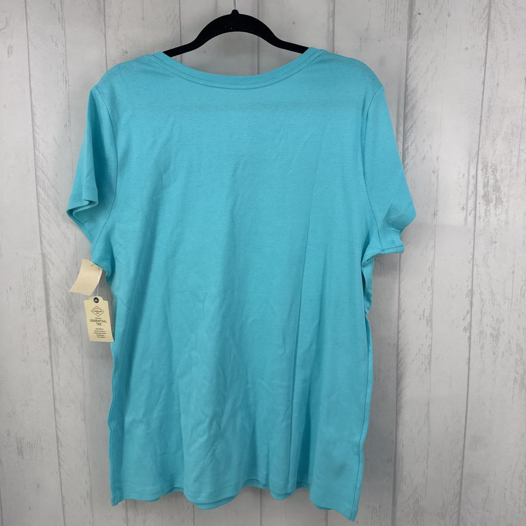 1X v-neck s/s tee